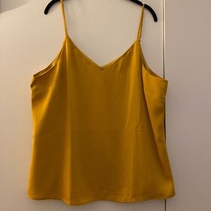 Banana Republic Mustard Yellow Silk Cami Tank Top